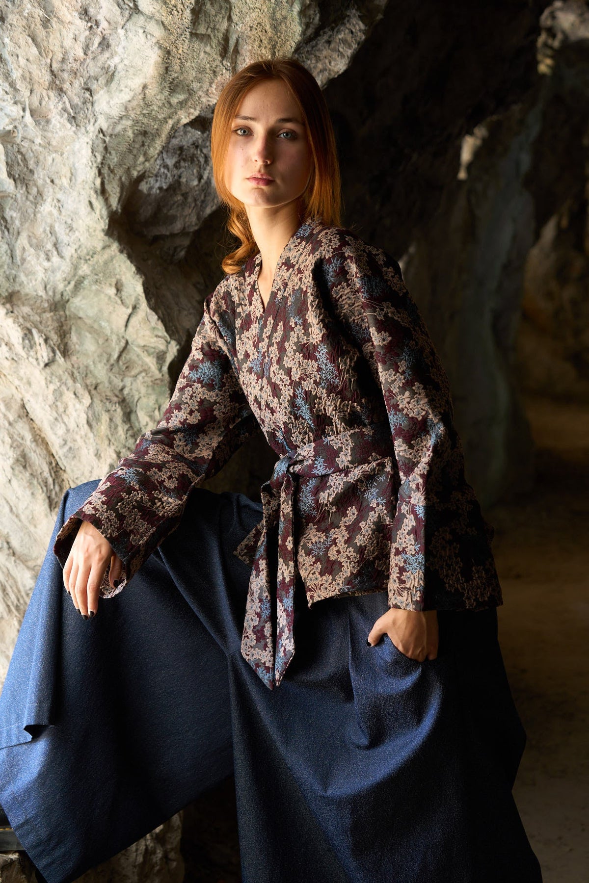 Pantalon hakama KOJIMA bleu - CATHERINE VALENTIN