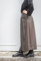 Pantalon hakama KURI marron glacé - CATHERINE VALENTIN