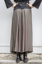 Pantalon hakama KURI marron glacé - CATHERINE VALENTIN