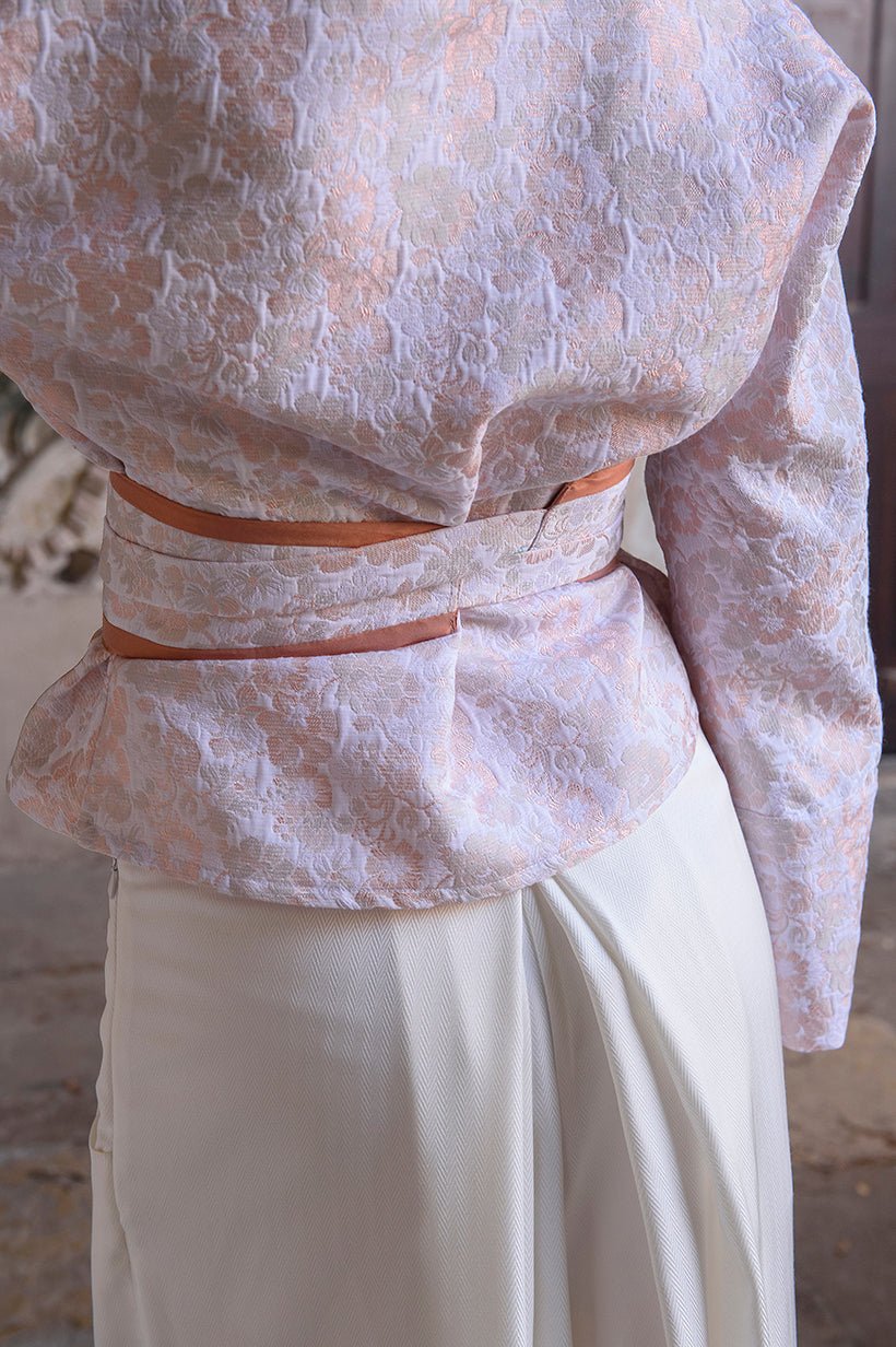 Pantalon hakama KURO blanc cassé - CATHERINE VALENTIN