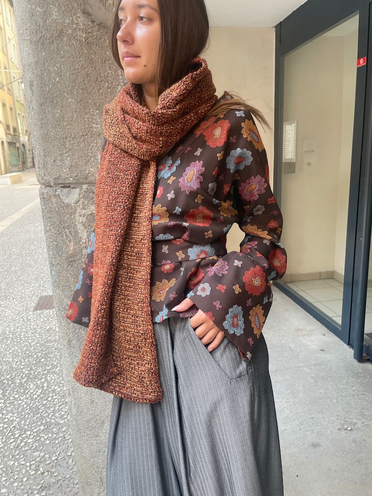 Pantalon hakama NESUMI gris - CATHERINE VALENTIN