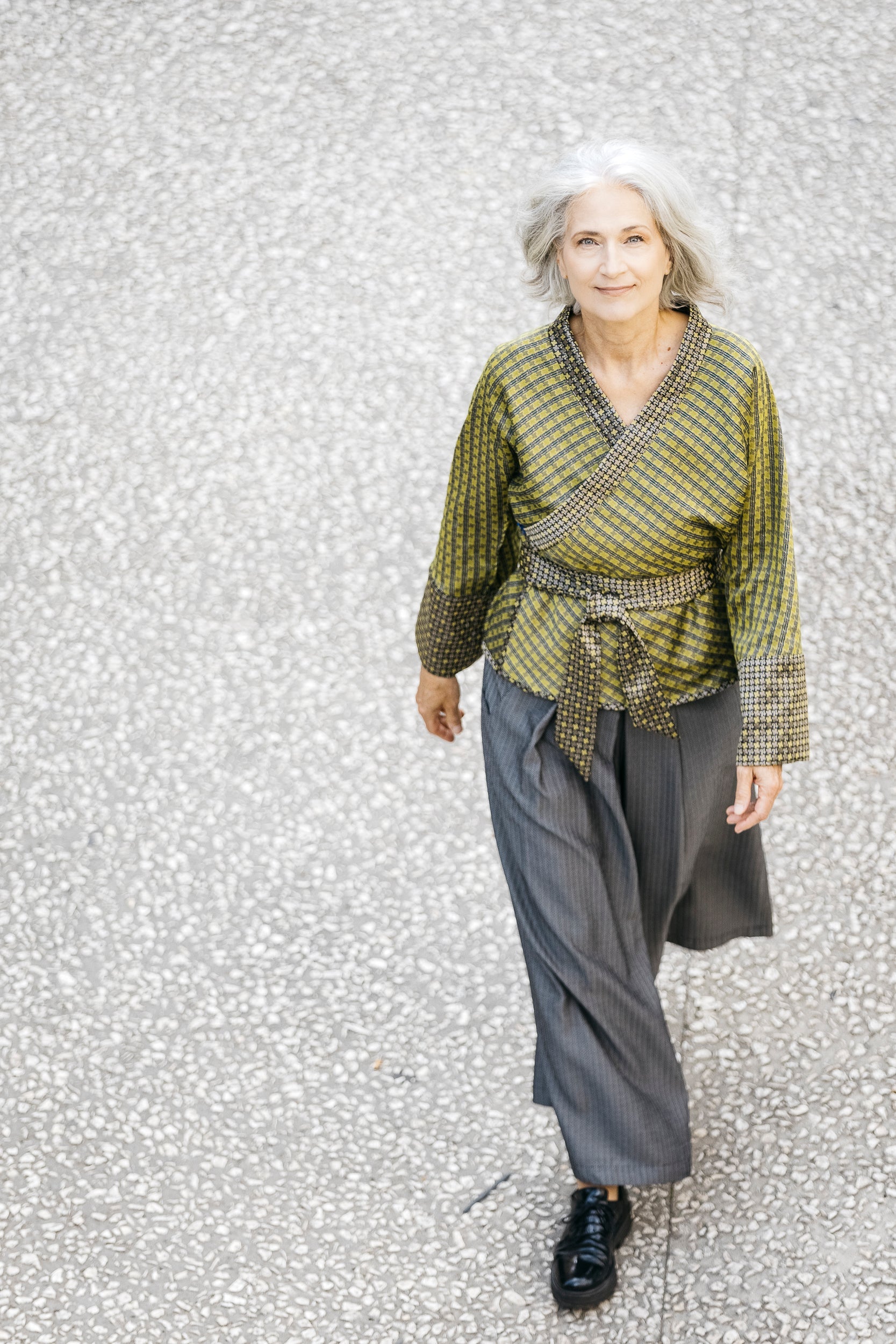 Pantalon hakama NESUMI gris - CATHERINE VALENTIN