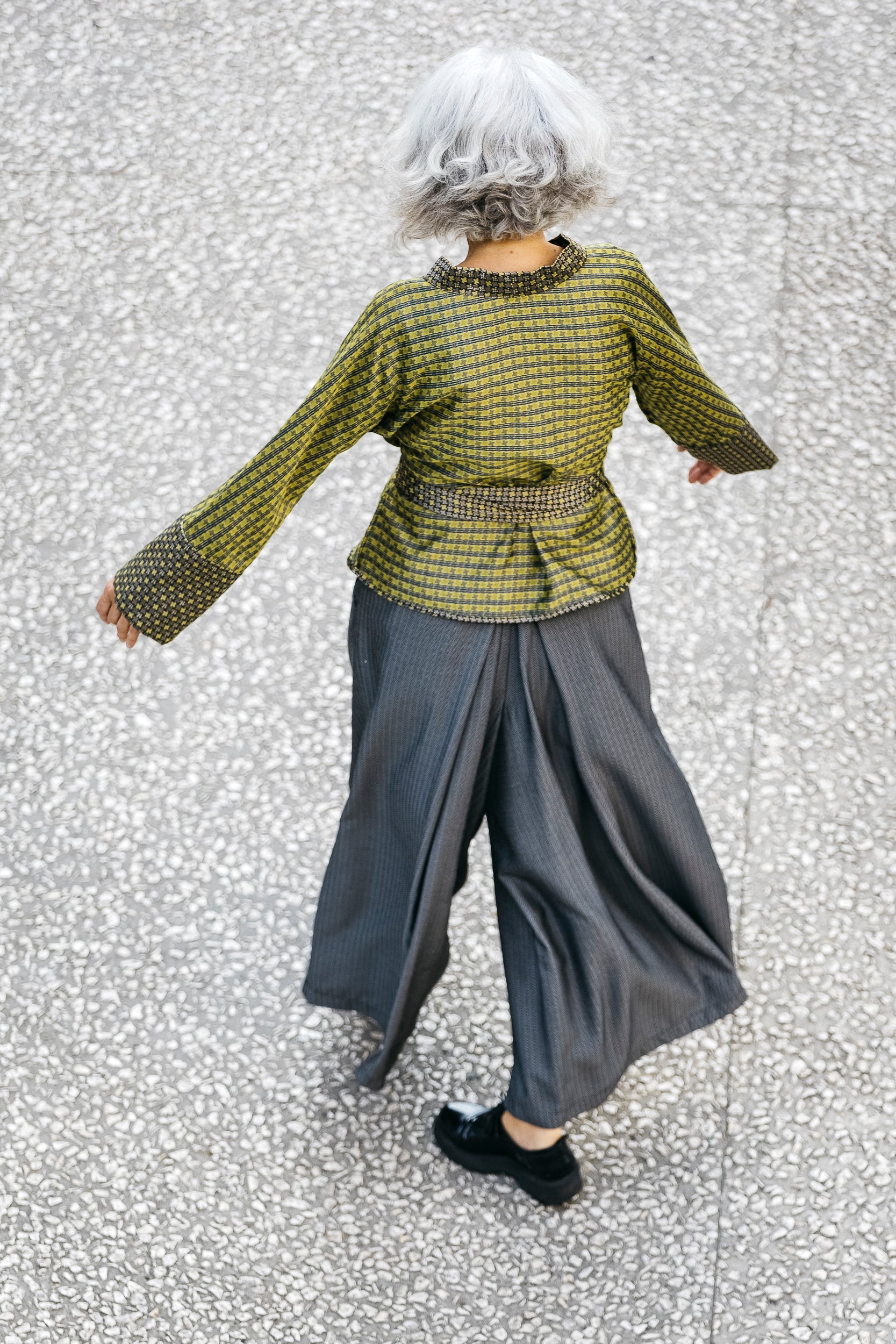 Pantalon hakama NESUMI gris - CATHERINE VALENTIN