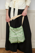 Sac KAIMONO vert/argent - CATHERINE VALENTIN