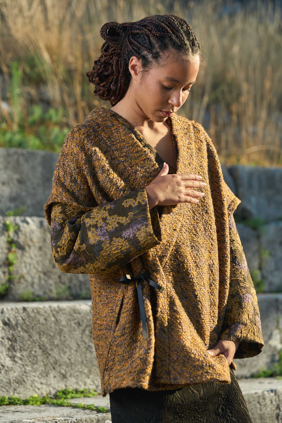 Vue matière du kimono