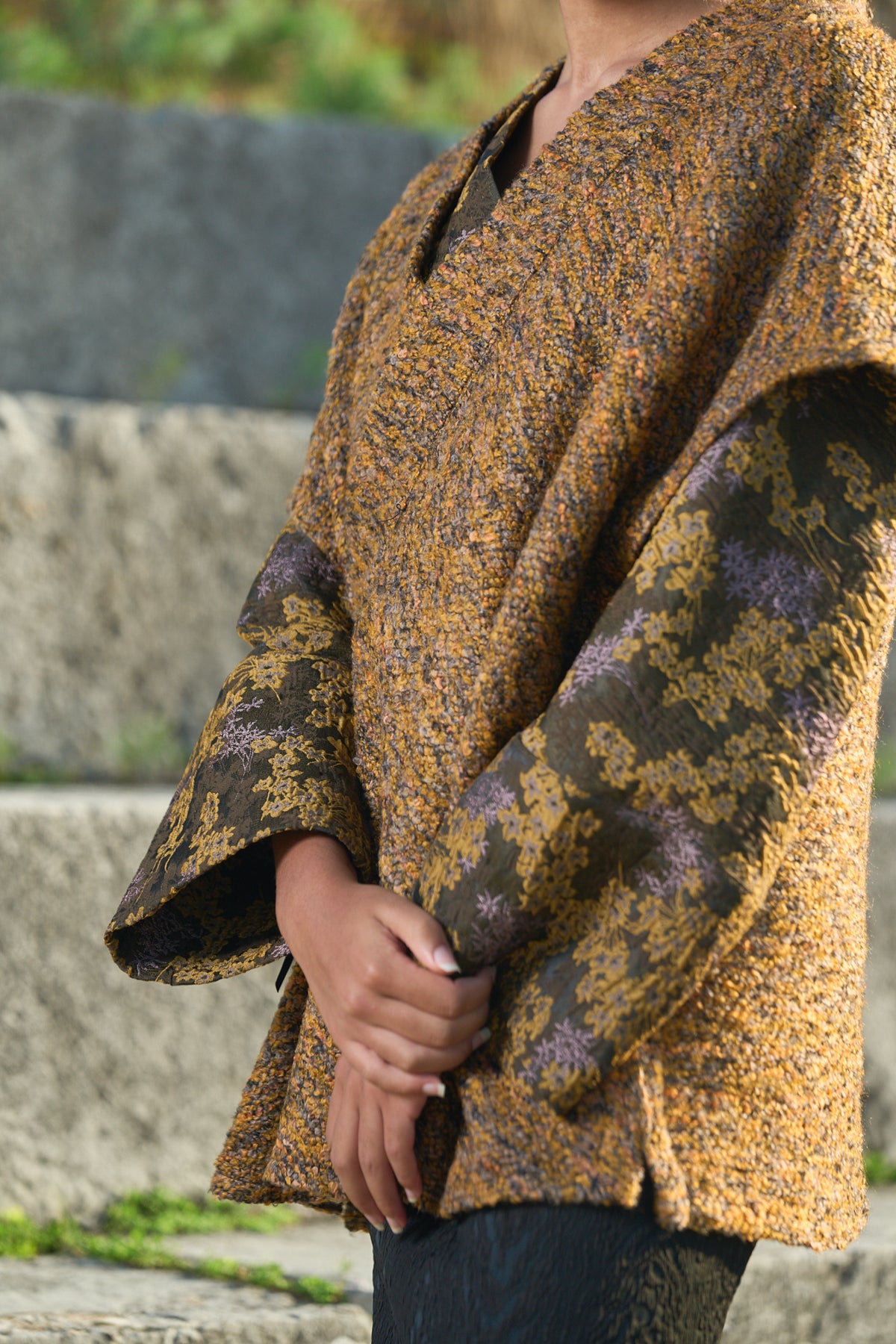 Vue profil gauche du kimono