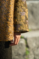 gros plan jacquard Miel chiné