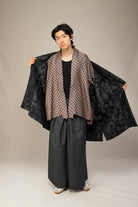 Manteau kimono AKI noir intérieur