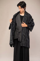 Manteau kimono AKI noir face
