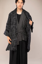 Manteau kimono AKI noir face
