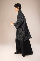 Manteau kimono AKI noir profil