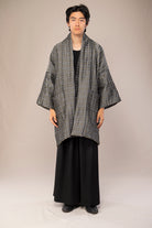 manteau kimono homme gris face poches catherine valentin