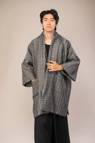 manteau kimono homme gris face poches catherine valentin