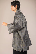 manteau kimono homme gris profil poches catherine valentin