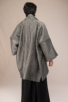 manteau kimono homme gris dos poches catherine valentin