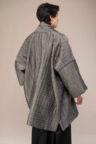 manteau kimono homme gris dos poches catherine valentin