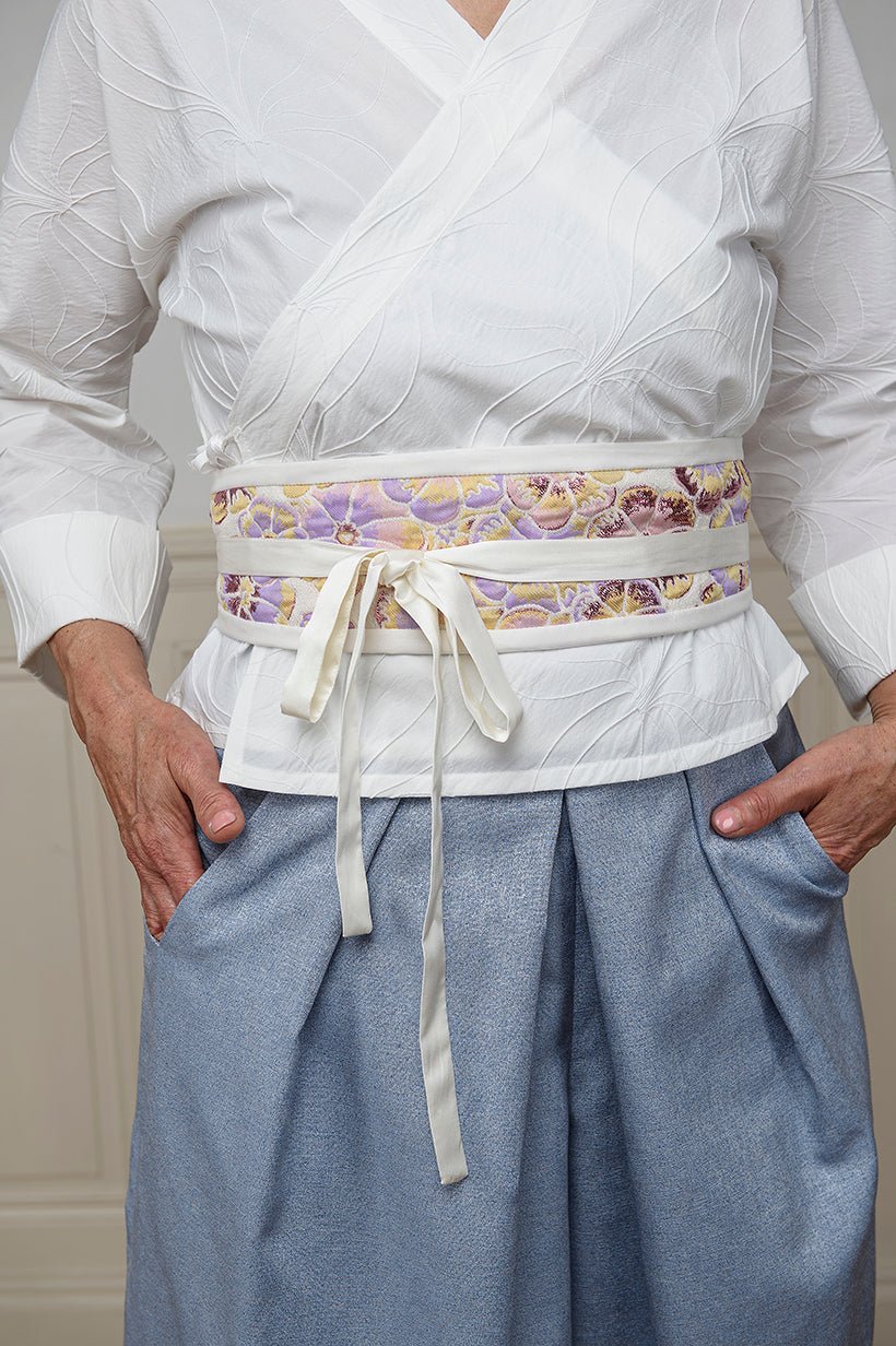 Ceinture Large Obi Femme FLORITA Avec Dentelle - 100% Polyuréthane, Tailles S à XXL, Lacets Cousus Renforcés