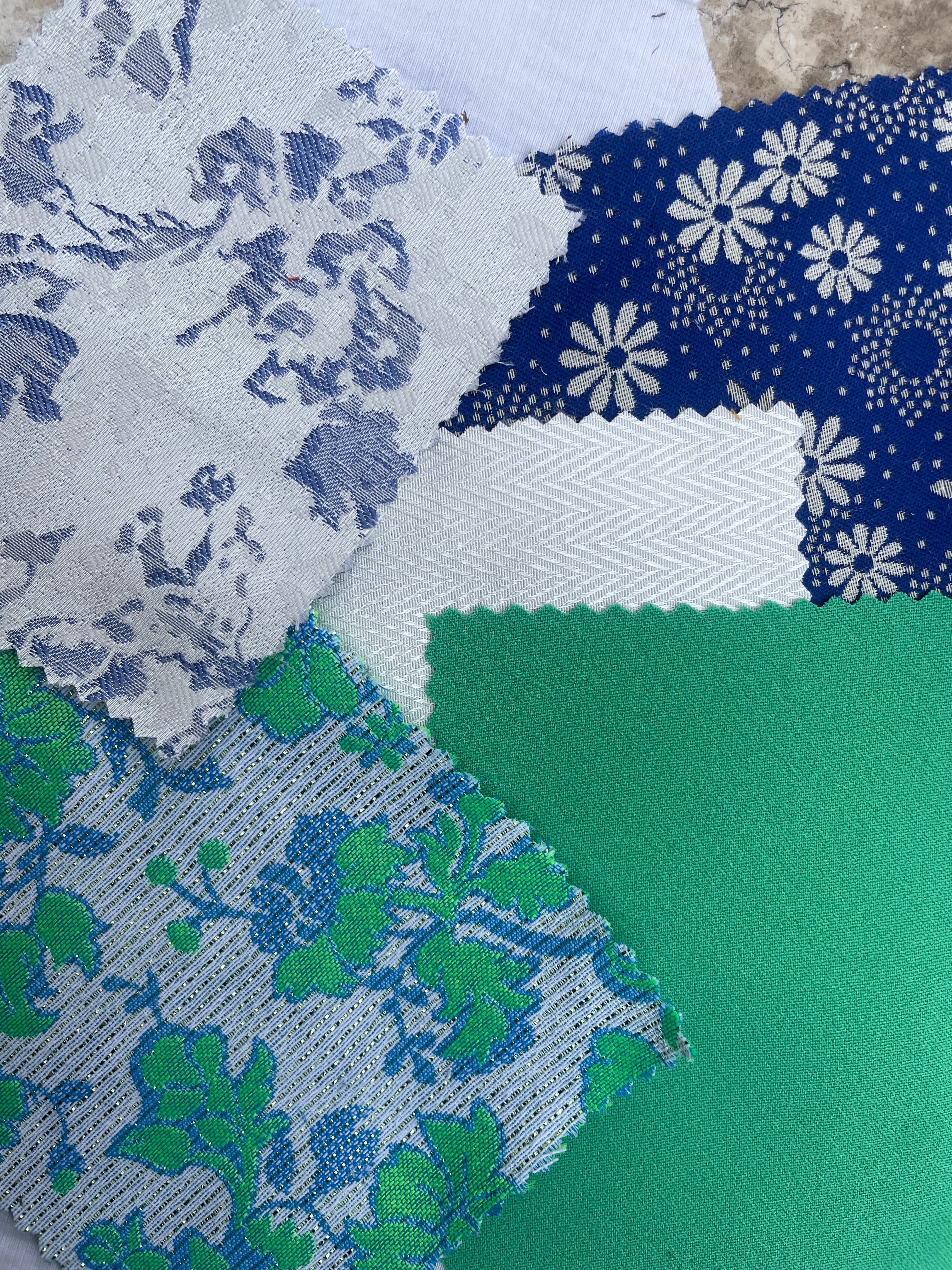 Échantillons de tissus jacquard - CATHERINE VALENTIN