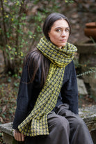 Étole YUKA vert/jaune - CATHERINE VALENTIN