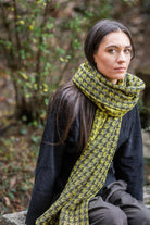 Étole YUKA vert/jaune - CATHERINE VALENTIN