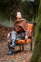 Étole YUKI marron fauve - CATHERINE VALENTIN