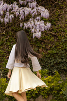 Jupe BANIRA courte écru doset kimono ENDO doré- CATHERINE VALENTIN