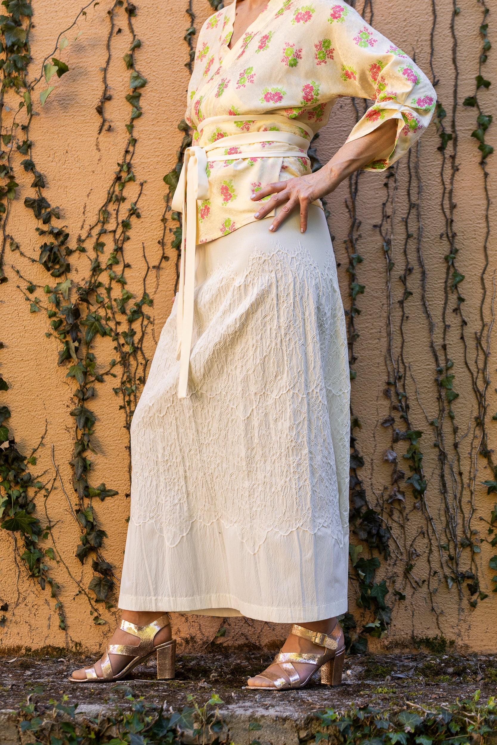 Jupe longue SUKATO Édition Été — Esprit jupon, broderie & smock - CATHERINE VALENTIN