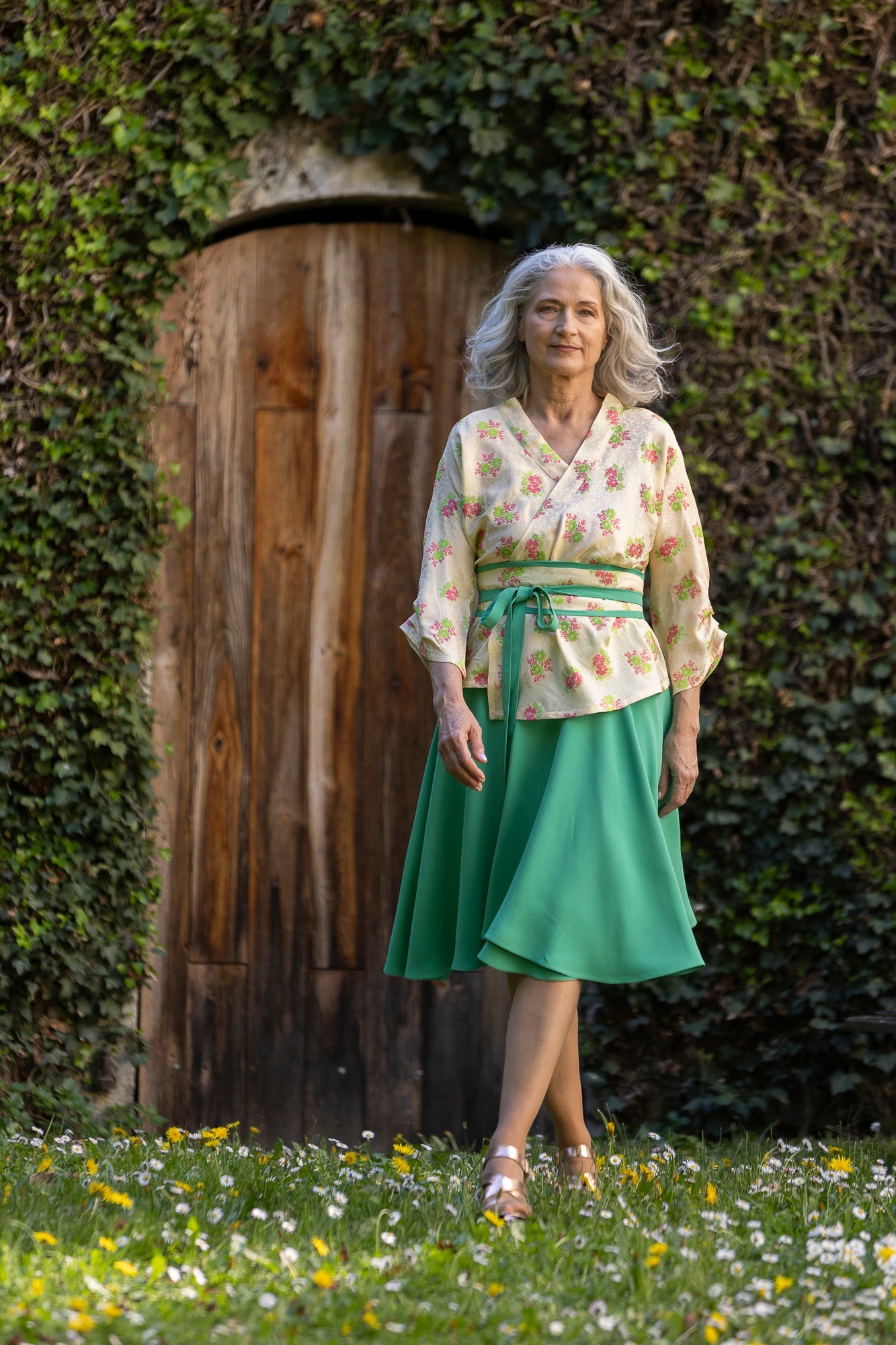 Jupe MATCHA courte vert menthe - CATHERINE VALENTIN