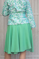 Jupe MATCHA courte vert menthe dos et kimono KIMIDORI - CATHERINE VALENTIN