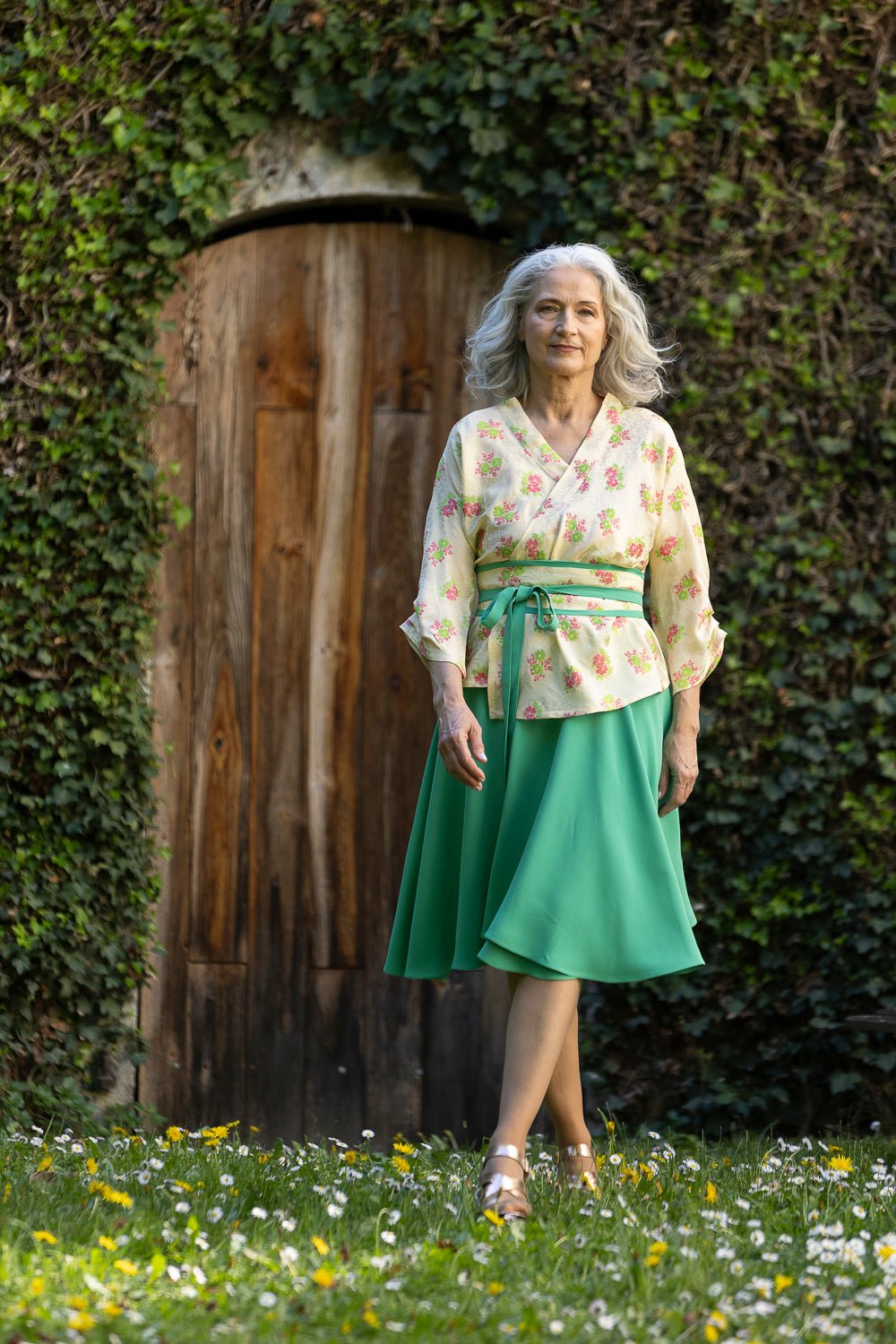 Jupe MATCHA courte verte - CATHERINE VALENTIN