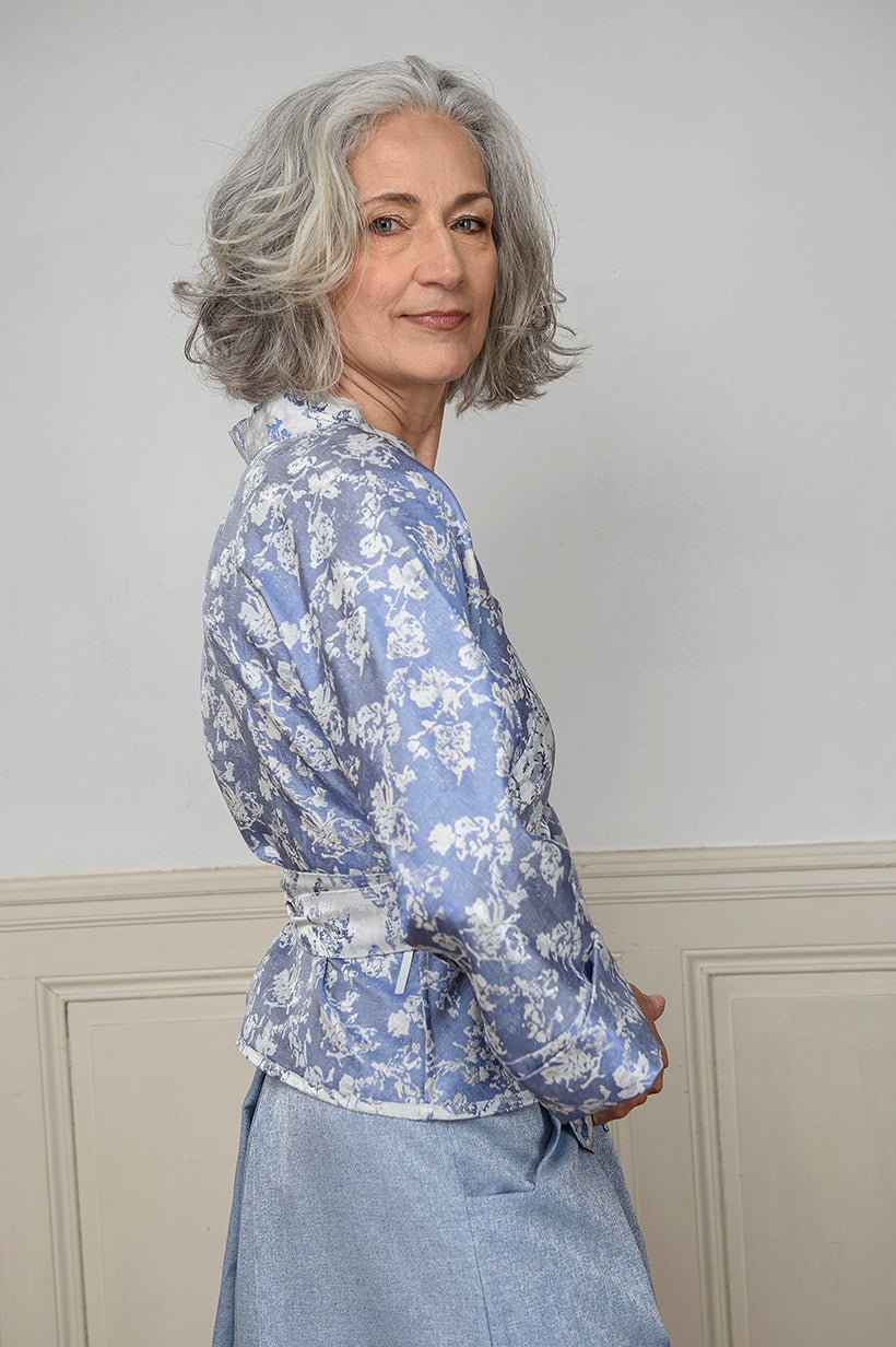 Kimono BANINA bleu - CATHERINE VALENTIN