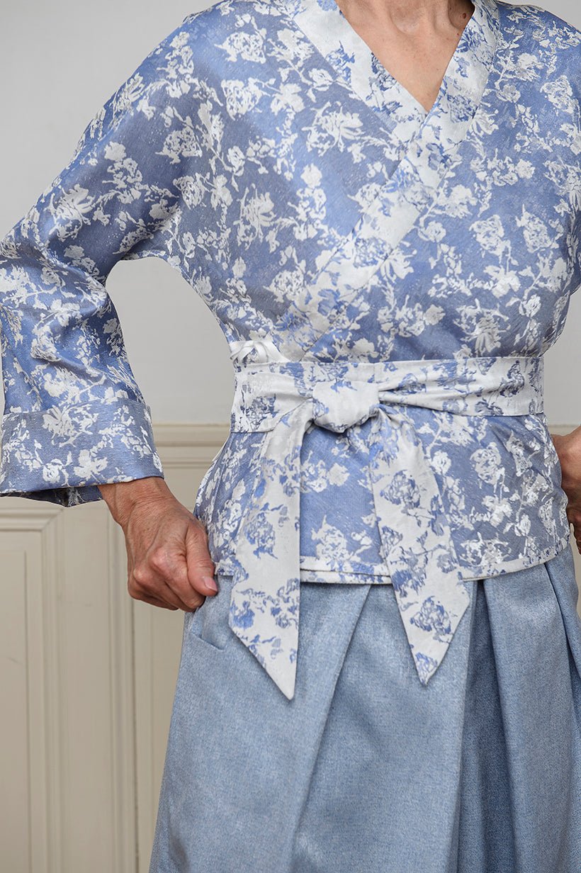 Kimono BANINA bleu - CATHERINE VALENTIN