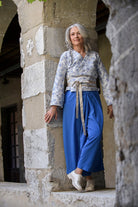 Kimono BANINA bleu mariage - CATHERINE VALENTIN