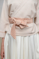 Kimono ENDO rose/blanc - CATHERINE VALENTIN
