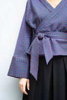 Kimono HAMAGURI bleu - CATHERINE VALENTIN