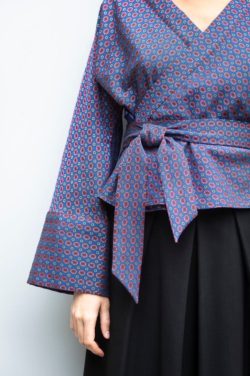 Kimono HAMAGURI bleu - CATHERINE VALENTIN