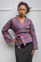 Kimono HANABI bleu - CATHERINE VALENTIN