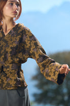 Kimono HANAÏ réversible marron-ocre - CATHERINE VALENTIN