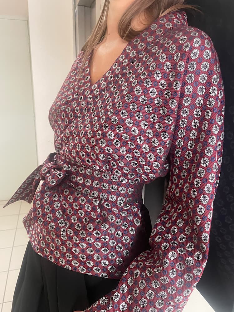 Kimono HINTO bordeaux - CATHERINE VALENTIN