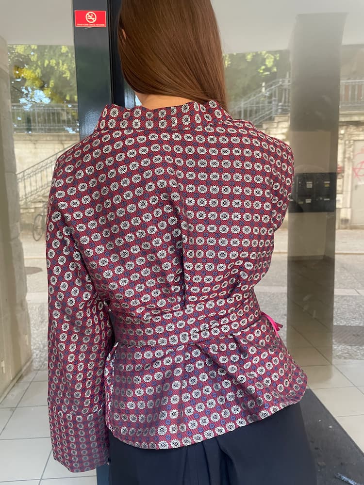 Kimono HINTO bordeaux - CATHERINE VALENTIN