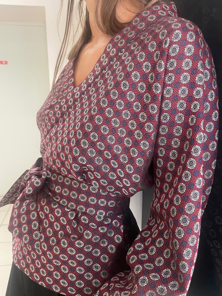 Kimono HINTO bordeaux - CATHERINE VALENTIN