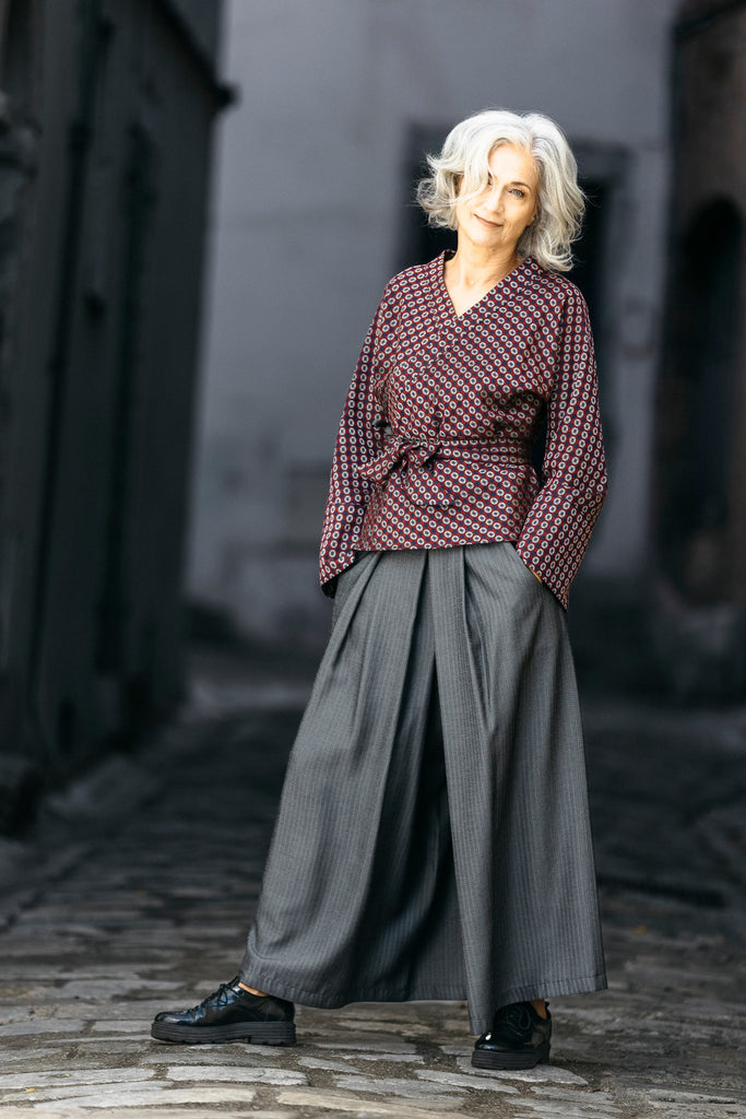 Kimono HINTO bordeaux - CATHERINE VALENTIN