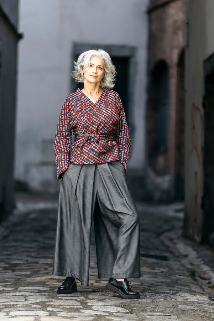 Kimono HINTO bordeaux - CATHERINE VALENTIN
