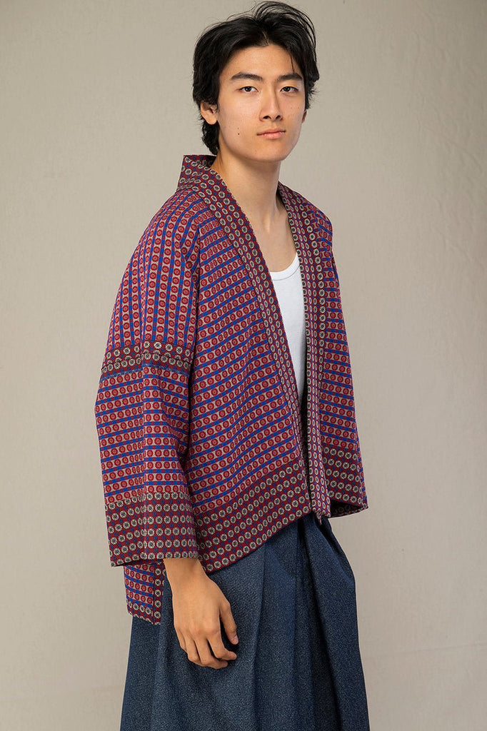 Kimono homme HAMAGURI bordeaux - CATHERINE VALENTIN