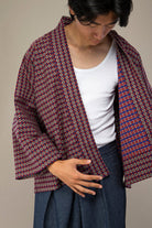 Kimono homme HAMAGURI bordeaux - CATHERINE VALENTIN