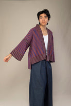 Kimono homme HAMAGURI bordeaux - CATHERINE VALENTIN