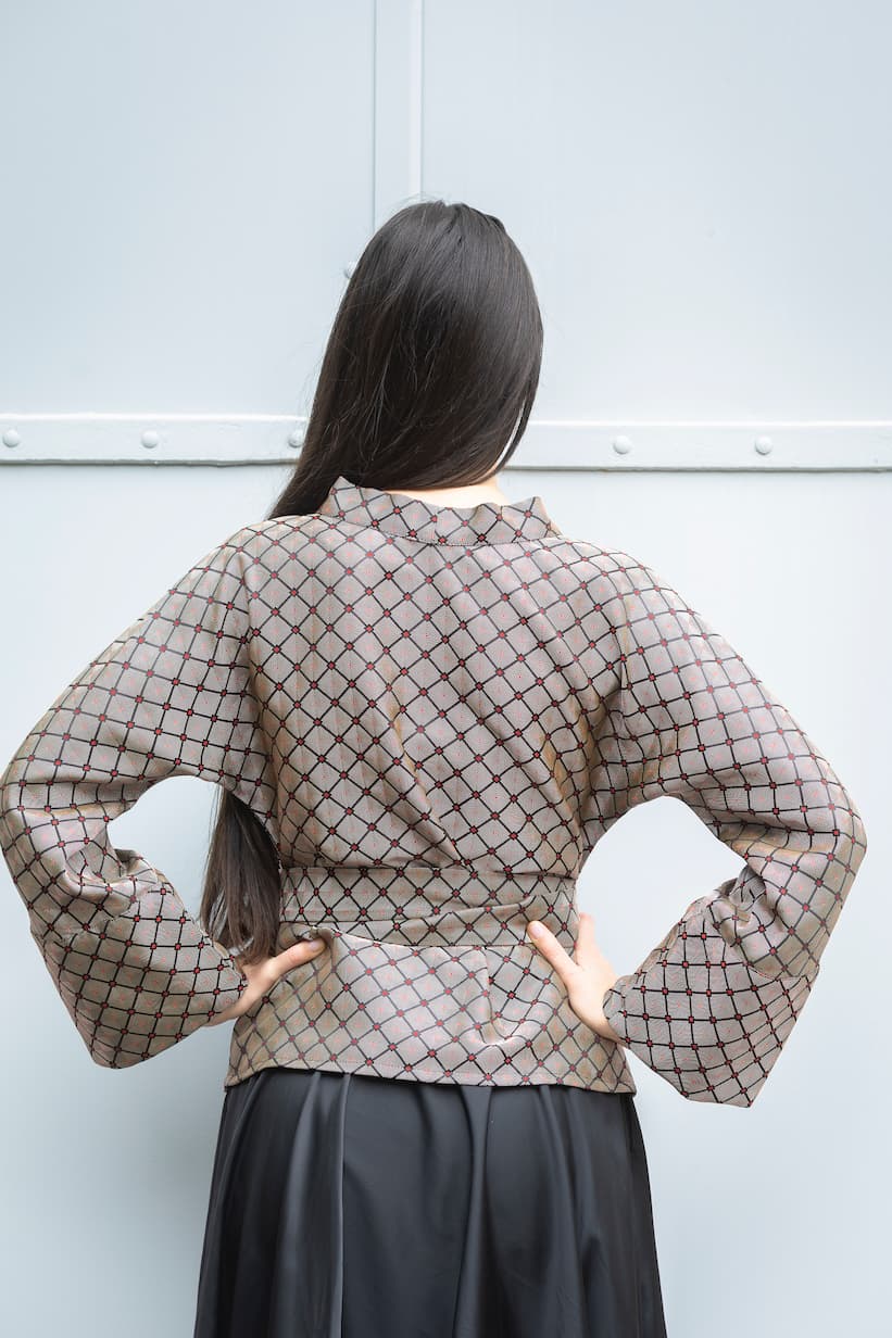 Kimono HOSHI beige/blanc cassé - CATHERINE VALENTIN