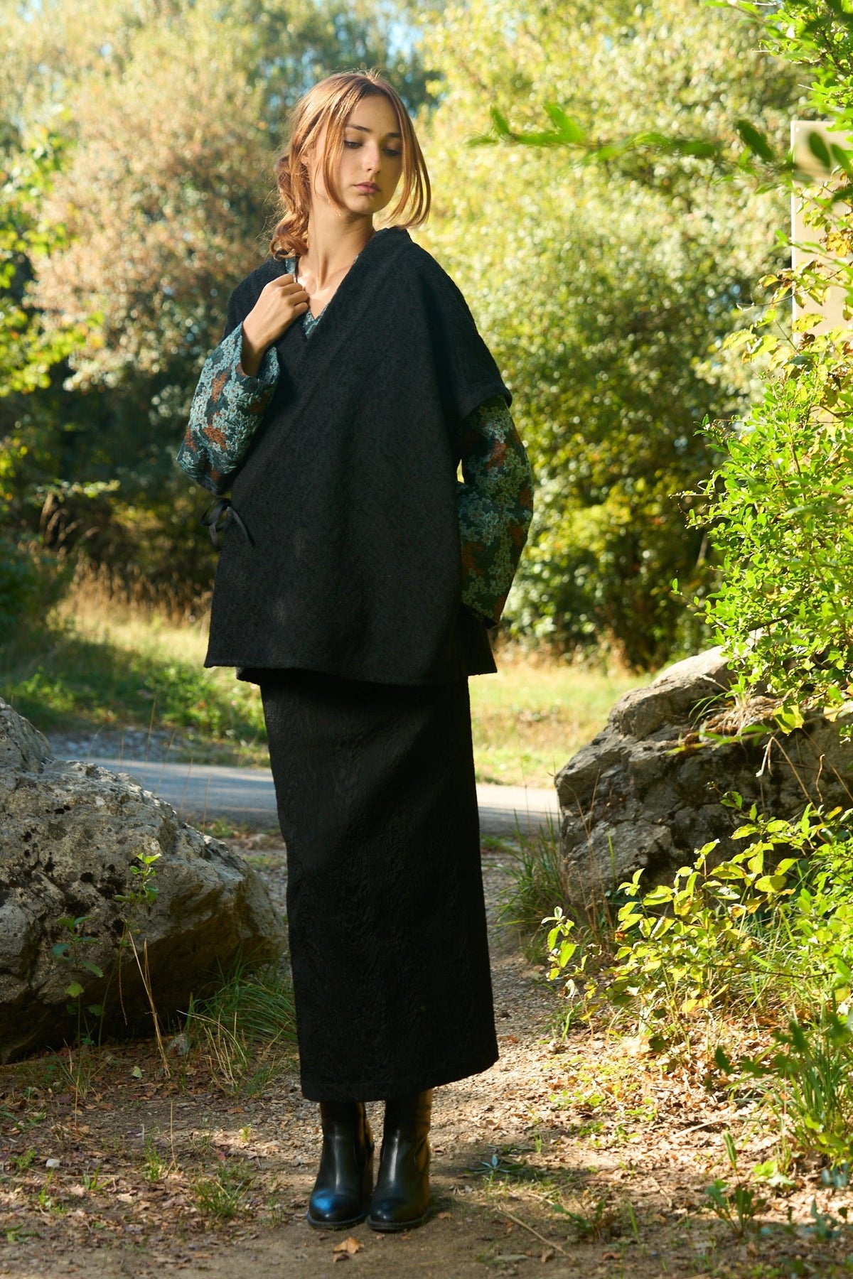 Kimono KINOKO vert d'eau - CATHERINE VALENTIN