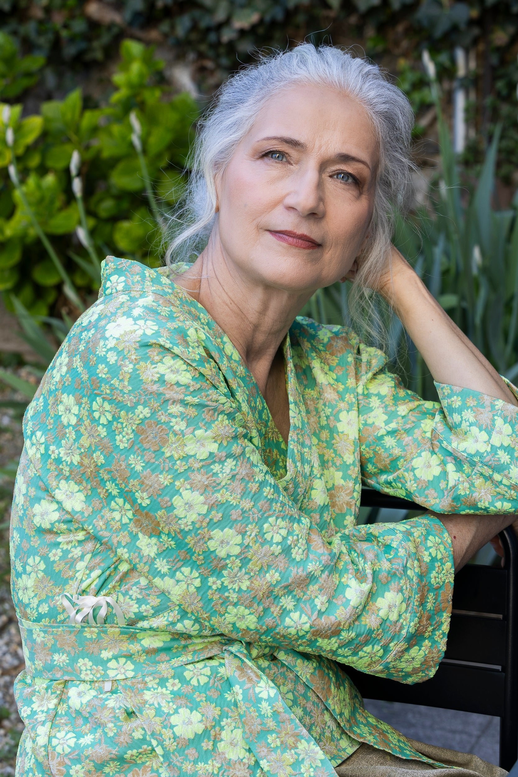 Kimono KOYO vert - CATHERINE VALENTIN