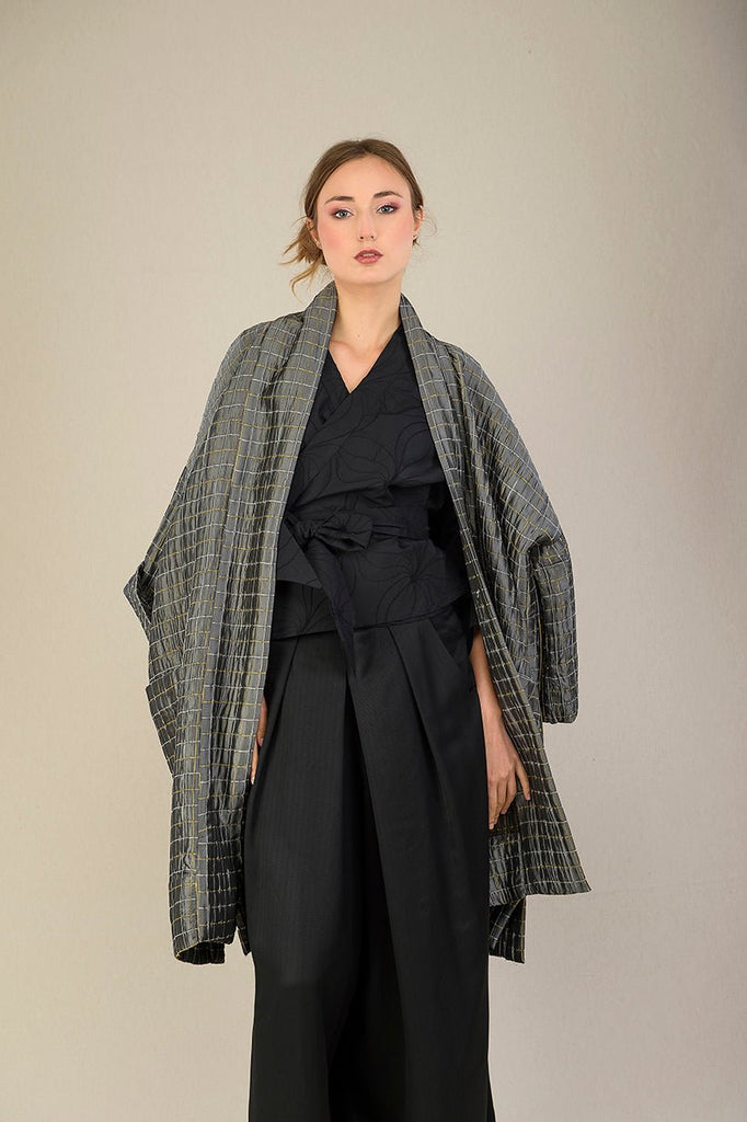 Kimono NODO noir - CATHERINE VALENTIN